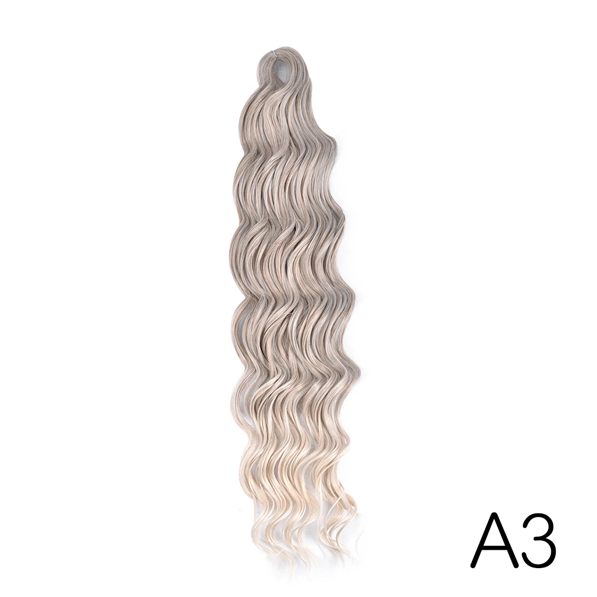 Anna Curl Synthetic Braiding Hair Loose Deep Wave 24 Inch Crochet Hair Extensions Water Wave Twist Pink Color Hair for Women