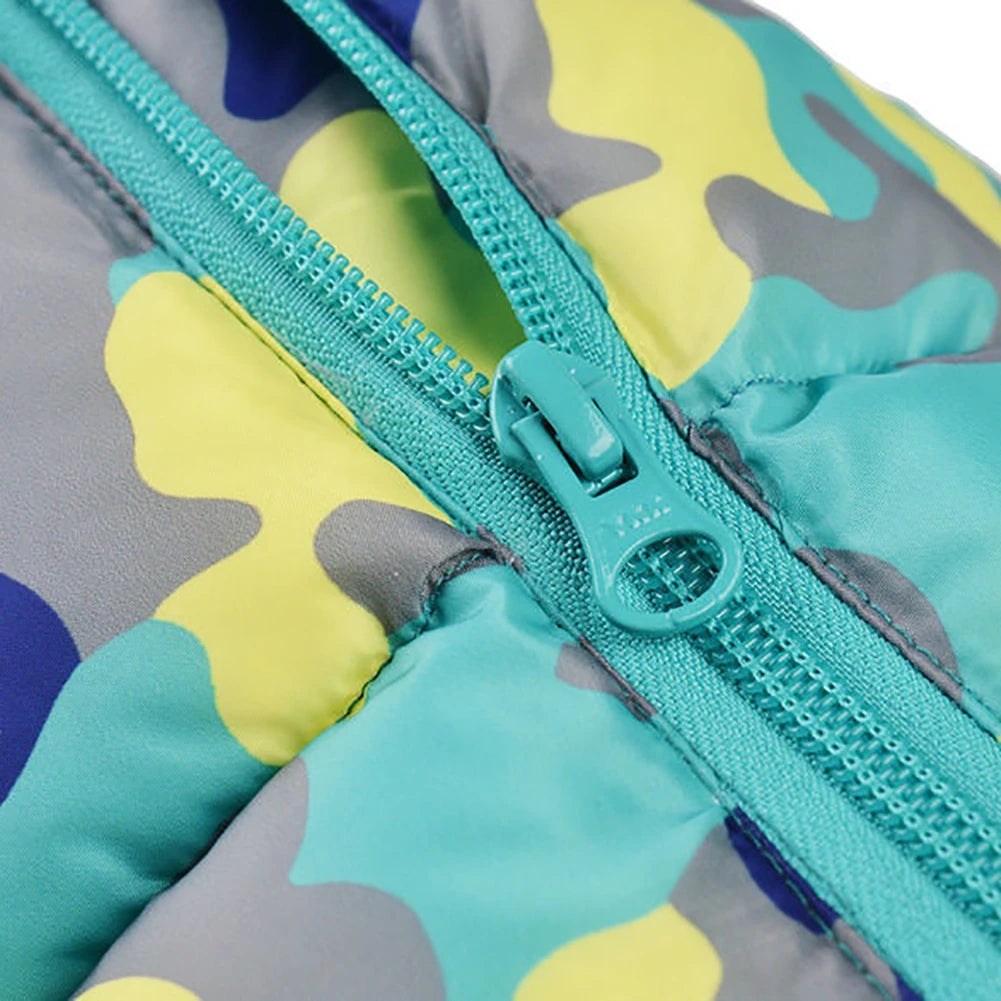 Winter Dog Coat Warm Waterproof Puppy Down Jacket Lightweight Outdoor Windproof Snowsuit Cold Weather Apparel for Small Dogs