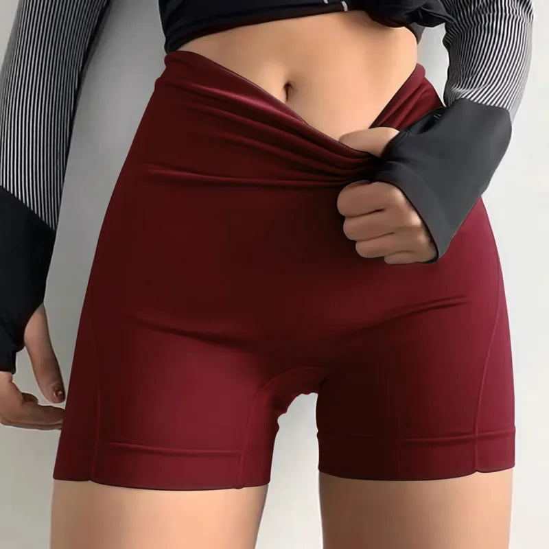 New Women Sports Shorts Summer Running Sexy Leggings High Waist Short Pants Fitness Jogging Clothing Black Safety Shorts
