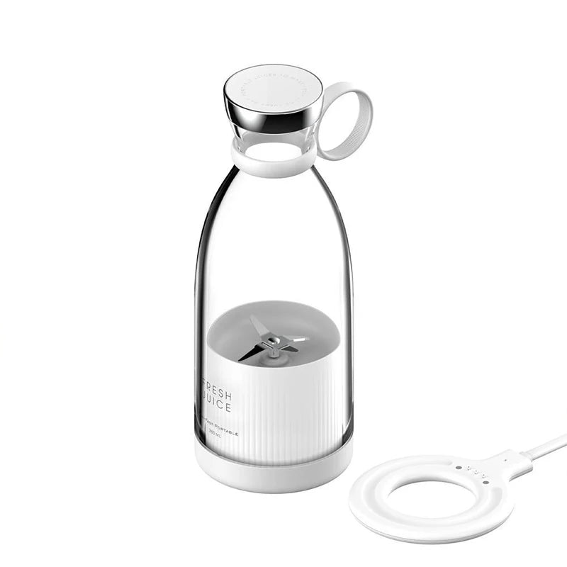 Ready Stock 350ml Portable USB Juicer Cup Mini Blender Fruit Juice Mixer Ice Crusher Smoothie Maker for Home Travel Outdoor