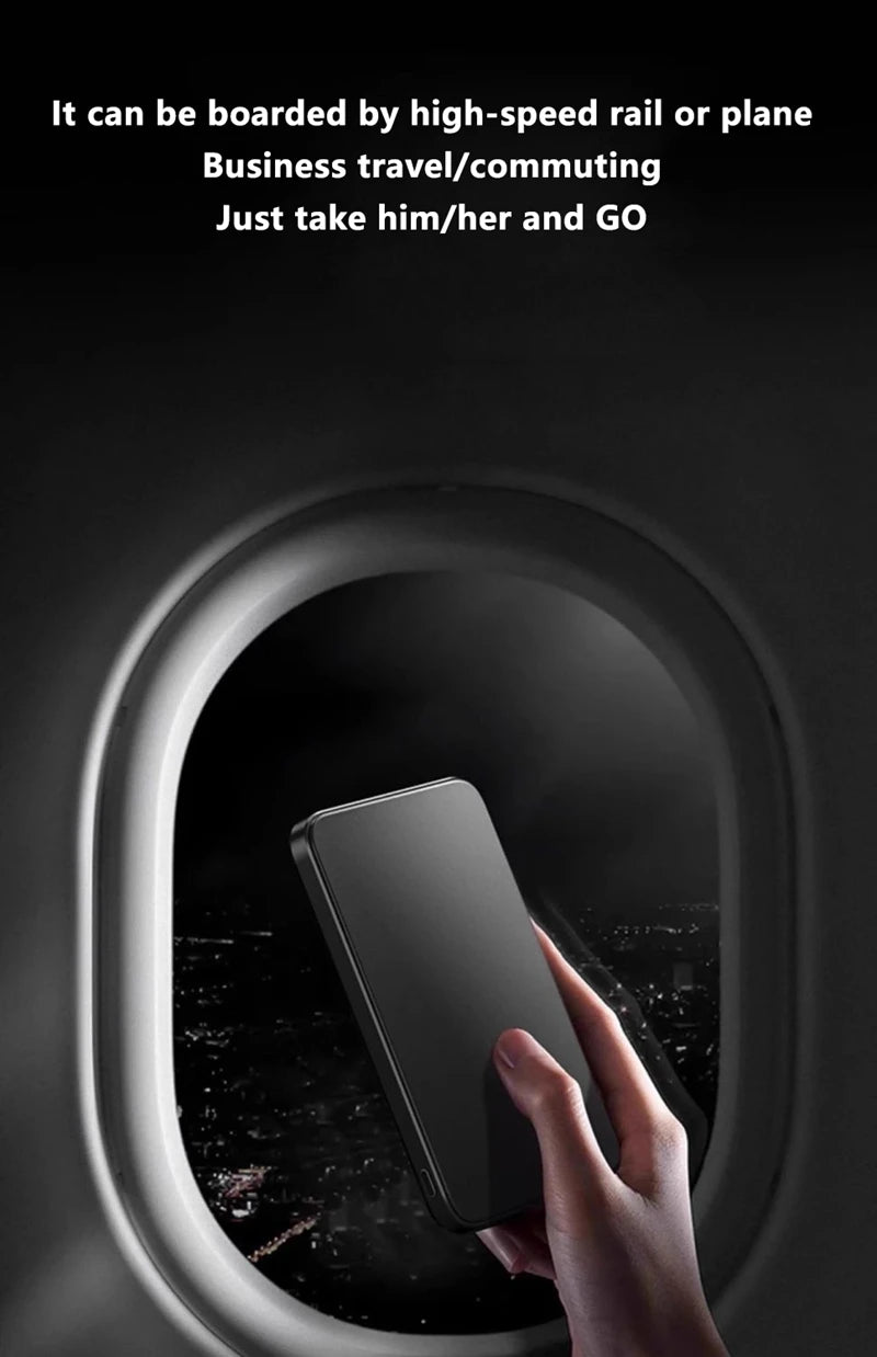 Lenovo 30000mah High-capacity Magnetic Wireless Fastcharging Powerbank Lightweight Portable For Air Travel With External Battery