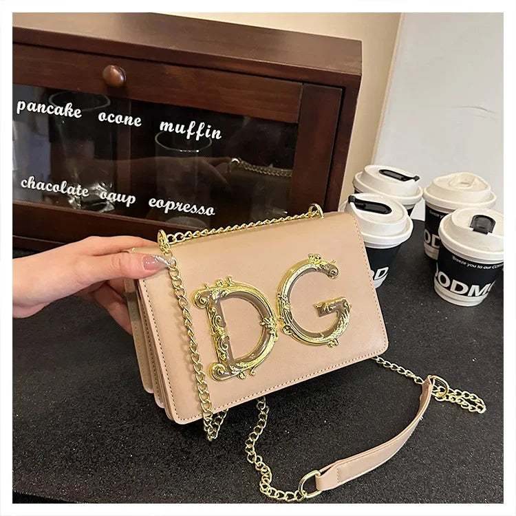 Leather Diaper Bag Vintage Textured Retro Square Satchels Shoulder Bag For Women Trendy Fashionable Large Capacity