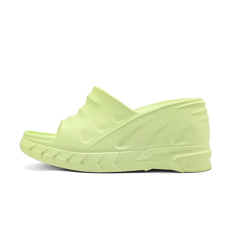 Outdoor Ladies Sandals Women Platform Flip Flops Slippers Height Increasing 8cm Summer Fashion Open Toe White Zapatos Mujer