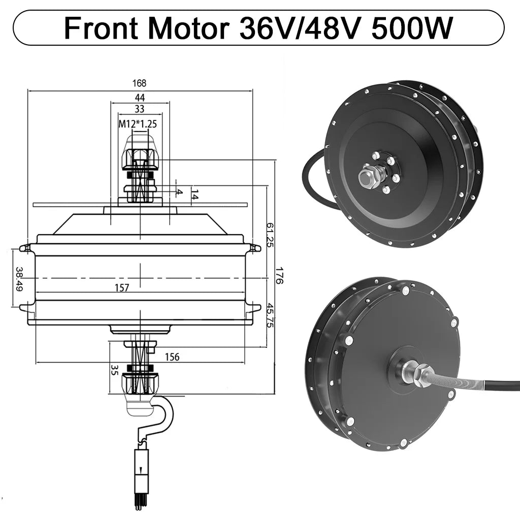 250W 350W 500W High Spedd Ebike Hub Motor & Assembled Wheel 20-29Inch 700C Tyre Electric Bicycle  Rotary Cassette Ebike Kit