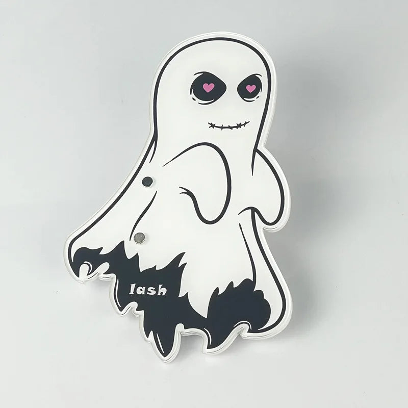 Halloween Ghost Pumpkin Head Acrylic Pallet Grafted Eyelash Show Board Hand Plate Lash Holder Eyelash Extension Pallet
