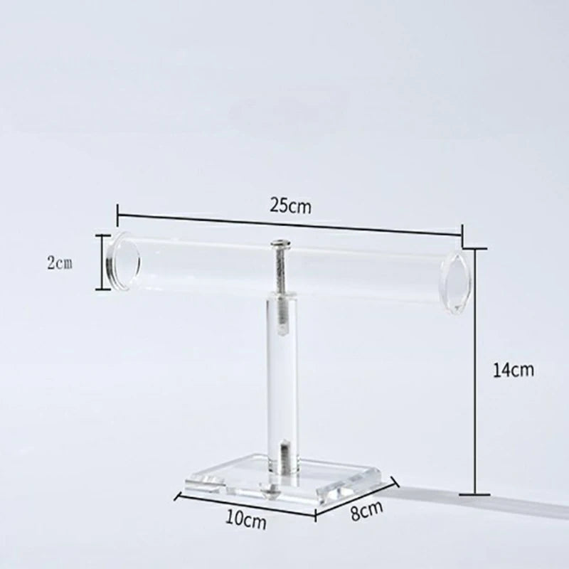 Clear Acrylic Bracelet Holder Stand Jewelry Display Organizer Shelf for Necklaces and Bracelets  Jewelry Packaging & Display