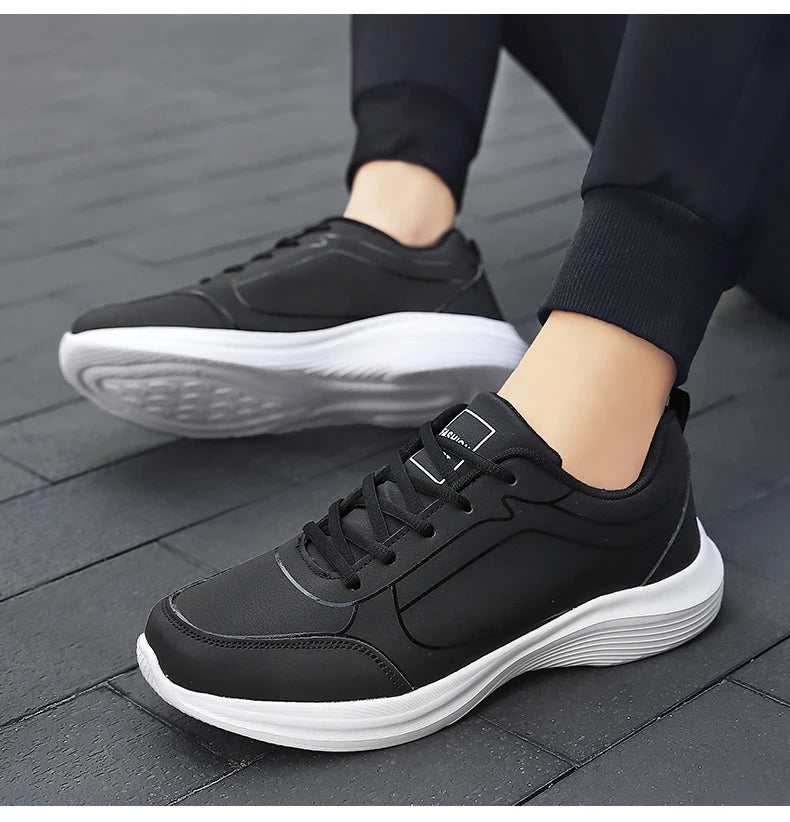 2024 New Sneakers Men Casual Shoes Comfotable Lightweight Men High Quality Running Shoes Outdoor Waterproof Leather Sport Shoes
