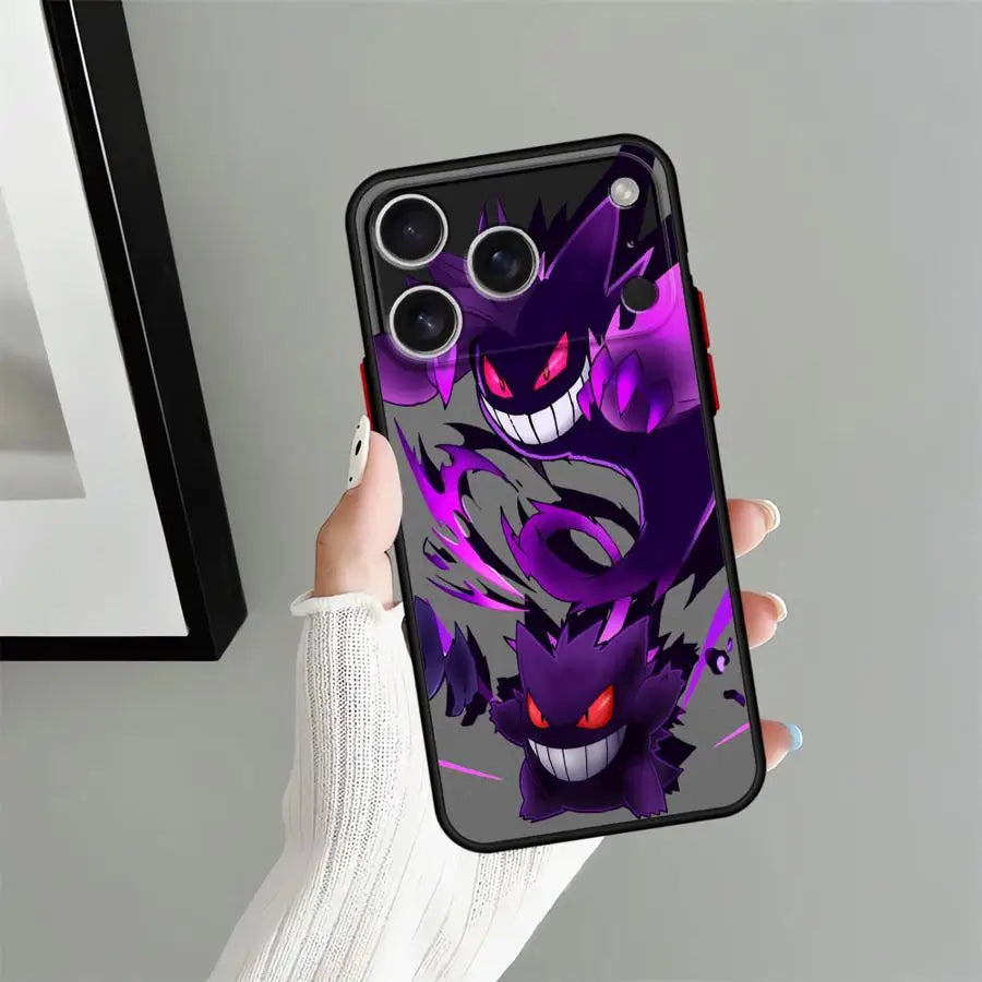 Case for iPhone 17 Pro Max 15 17e 7 8 SE XS XR Air 16 Plus 14 12 13 Mini 11 Funda Back Phone Cover Pokemon Gengar Cool