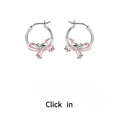MASW Original Design Luxury Temperament Pink Bowknot Cats Earrings For Women 2025 Trend New Fashion Jewelry Accessories