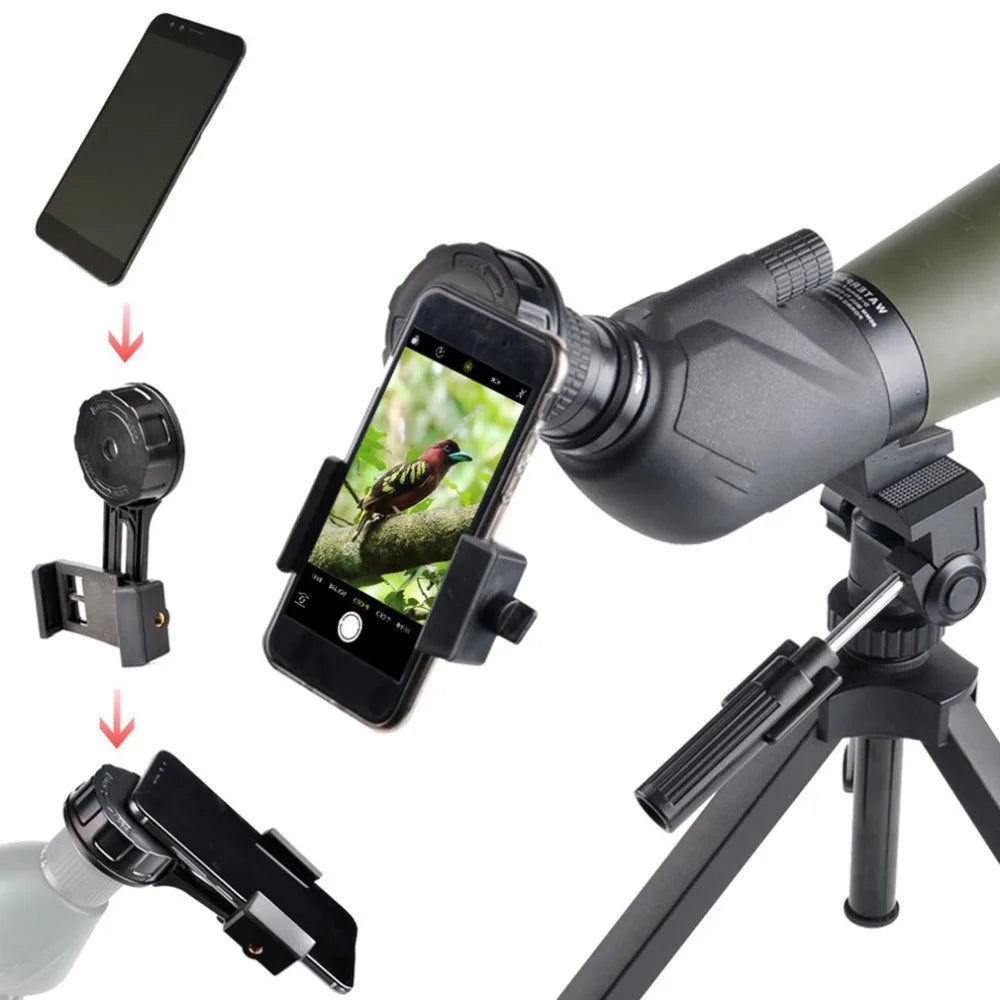 Universal Monocular Telescope Mobile Phone Holder Outdoor Camera Video Clip Photography Adapter Clip Mount Bracket Dropshipping