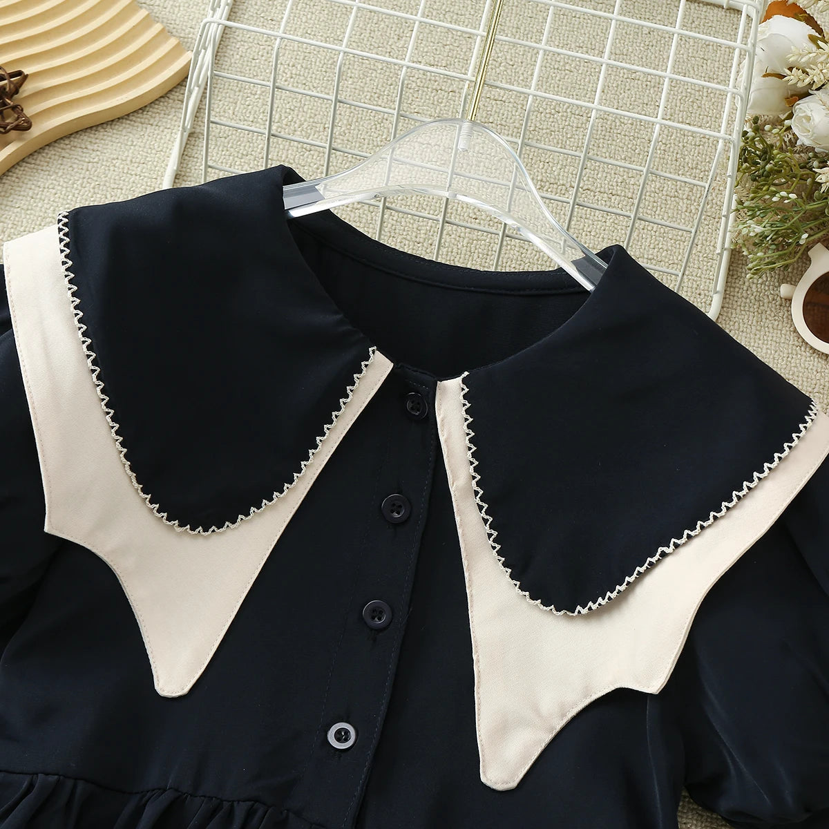 Baby Kids School Uniform Dresses for Girls School Outfits Prom Bohemia Summer Short Sleeve Children Lolita Costumes 6 9 11 Years