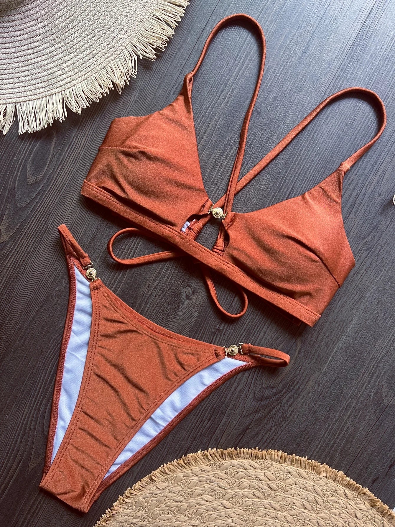 2026 Miyouj Push Up Bikinis New Two Piece Suit Bathsuit Sexy Bikini Sets Hollow Out Swimsuit String Bathwear Low Waist Swimwear