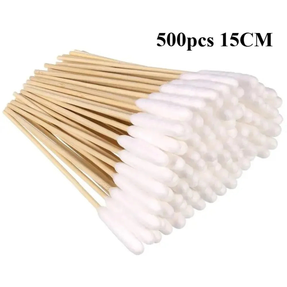 100/300/500Pcs PetEar CottonBuds Animal Cotton Swab Sticks Cotton Buds For Cat Dog Ear Wax Removaltattooclean,Tattooaccessories