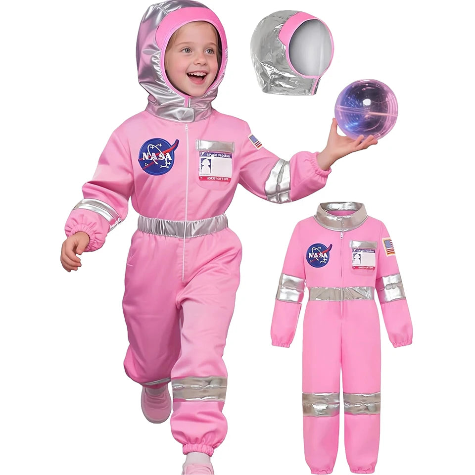 Fantasy Space Astronaut Kids Clothes Halloween Spacesuit Carnival Party Girls Outfits Festival Performance Children's Clothing