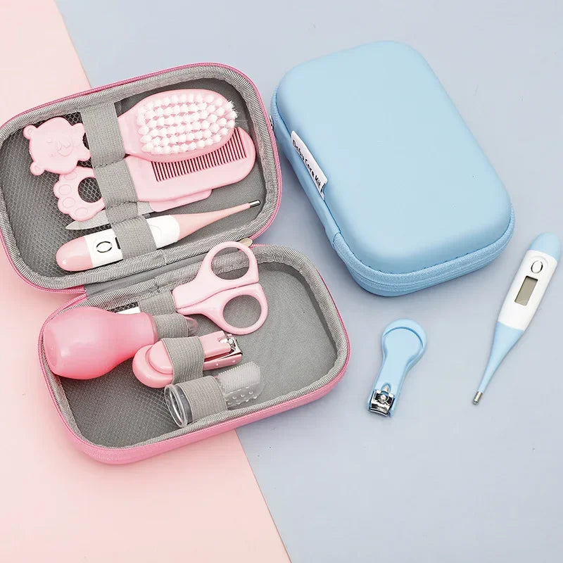 Cleaning Set Child Care Nail Clippers 8PCS Comb Massage Soft Bristle Brush Set Kit