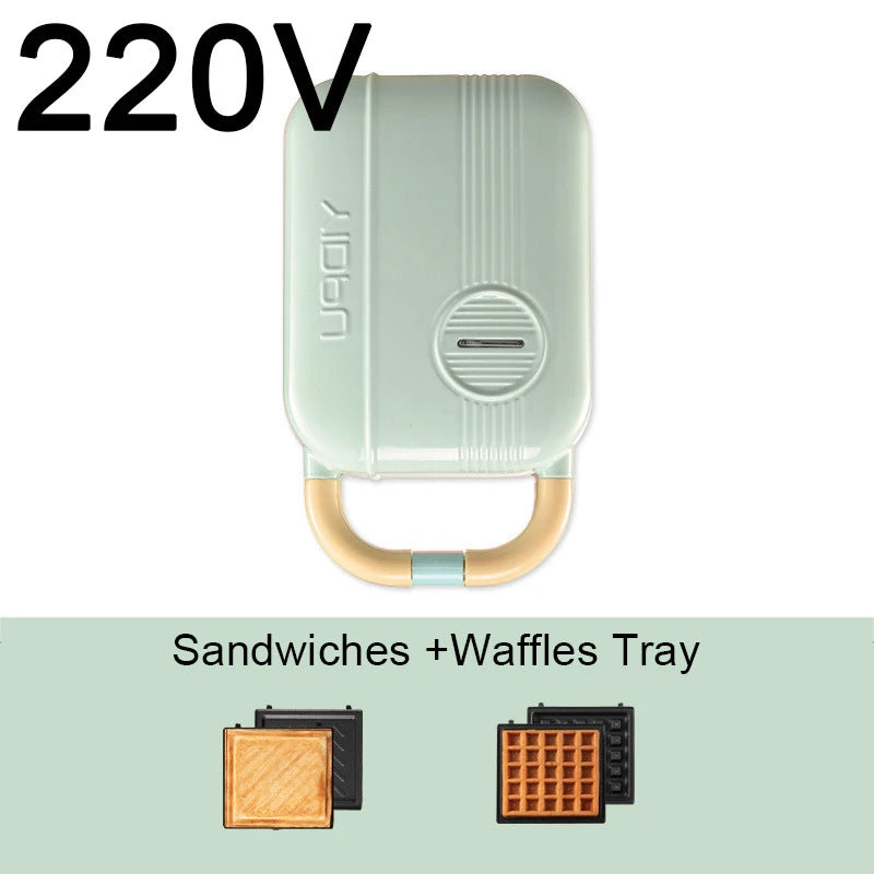 Mini Sandwich Maker Breakfast Machine Multi Cooker Electric Toaster Oven Hot Plate Bread Pancake Waffle Donut Maker for Kitchen
