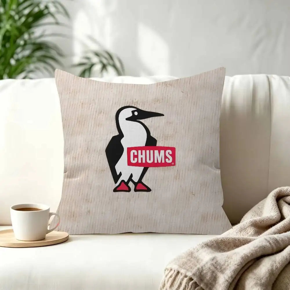 Fashion C-Chums-s Cushion  Decorative Polyester Throw Pillow Cover Square Suitable for Home Office Coffee Shop Decor