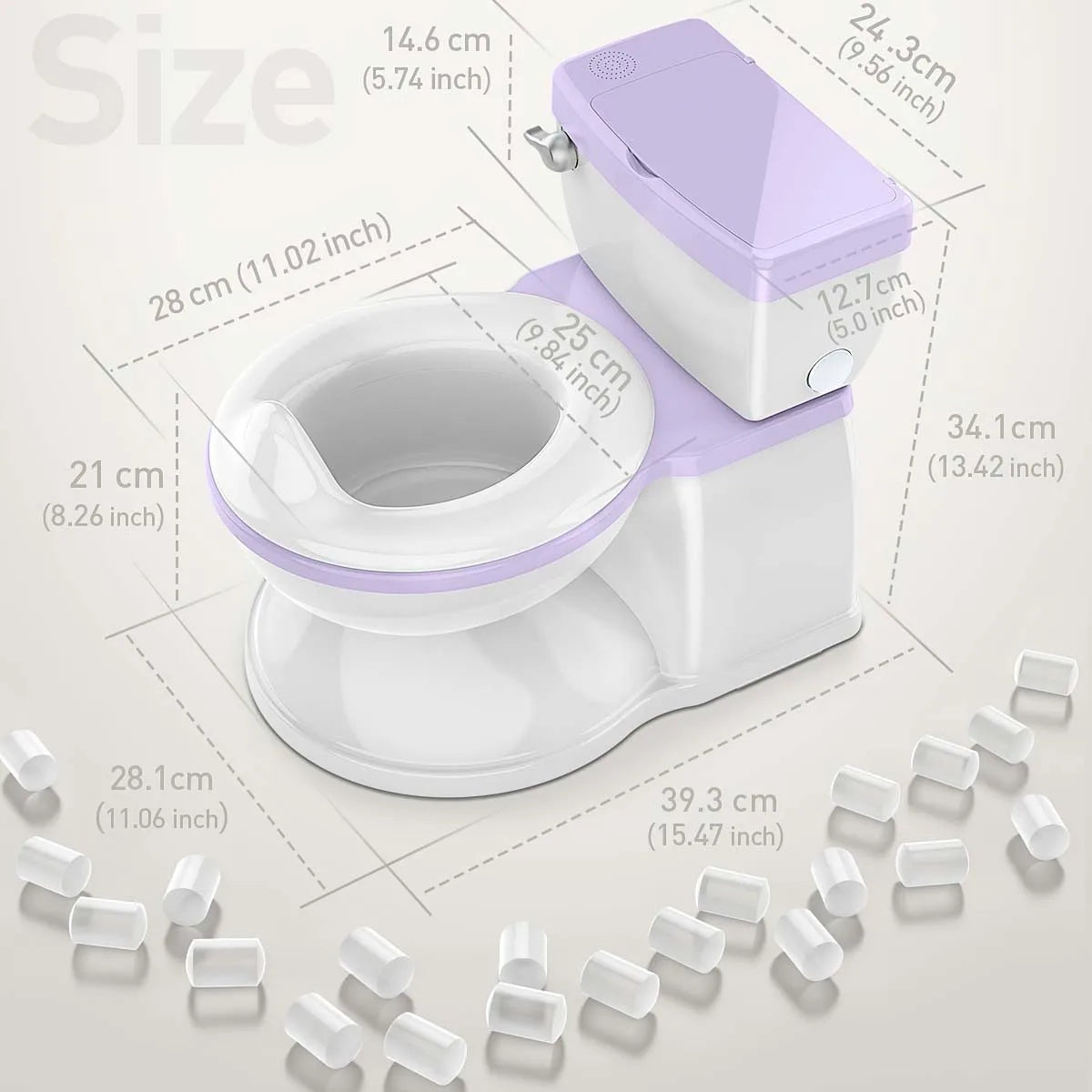 Baby Potty Training Toilet Seat，Baby Potty Toilet Seat Realistic Potty Training Seat With Sticker