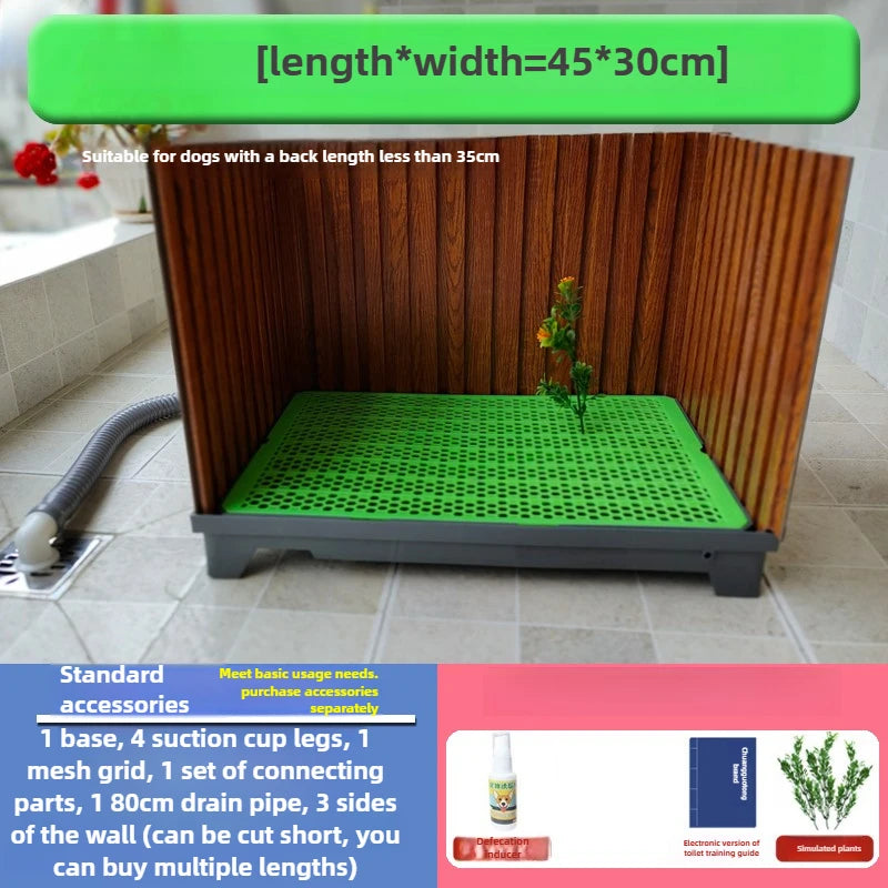 Pet Toilet with Baffle Flushing Water Directly Discharged Sewer Pet Cleaning Products Accessories Cats Dogs Rabbits Toilet