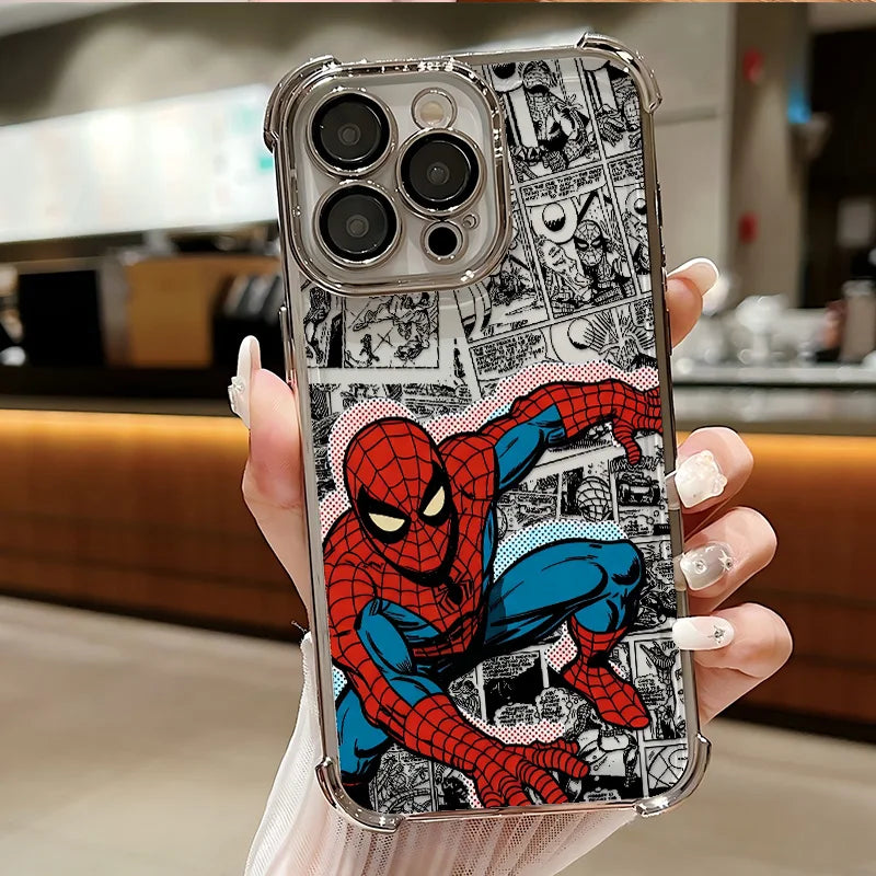 Cool Hero Spiders-man Phone Case For iPhone 17 17e 16e 16 15 14 13 12 11 Pro Max X XR XSMax 7 8 Mini Air Plus Anti-Fall Airabag