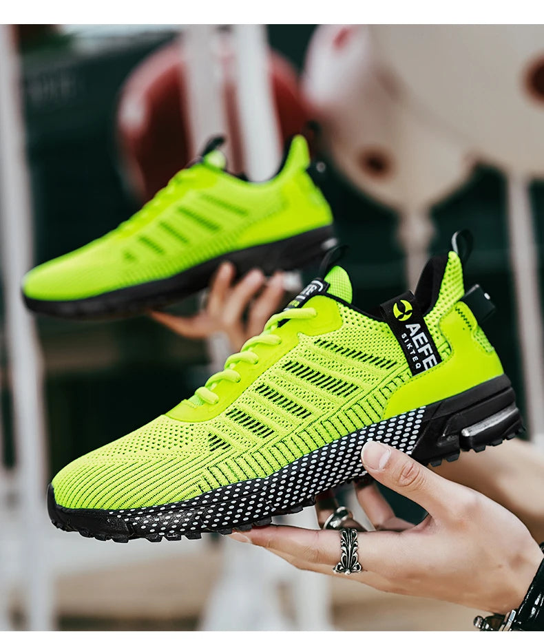 YRZL Men Casual Sport Shoes Breathable Lightweight Sneakers Outdoor Mesh Running Shoes Athletic Jogging Tenis Walking Shoes Man