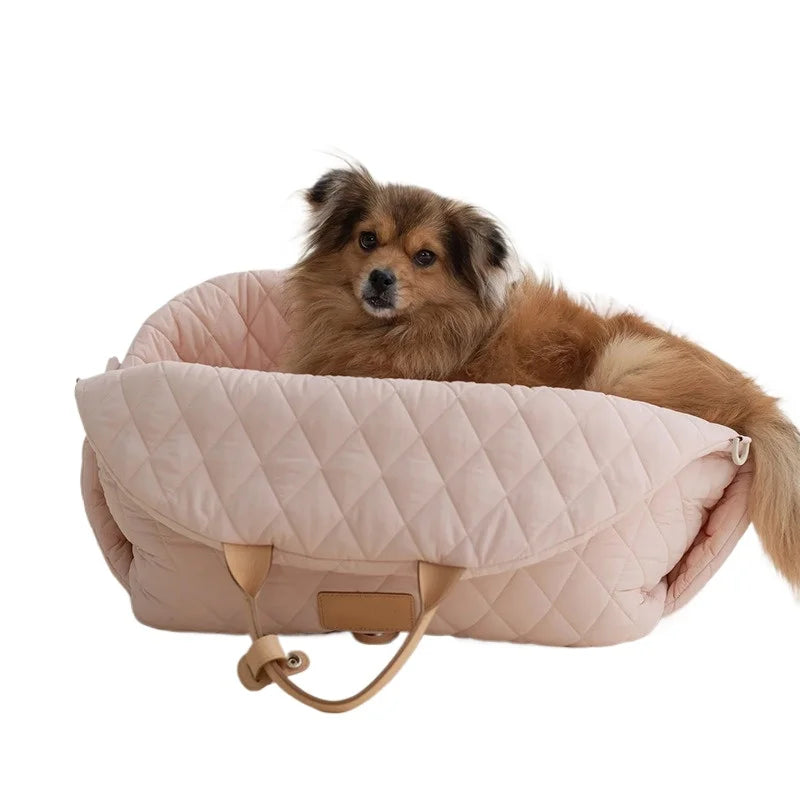 Large Size New Nylon Waterproof Pet Carrier Car Dog Cat Bag Removable Pet Bed Stylish Pet Bag - Crossbody/Shoulder