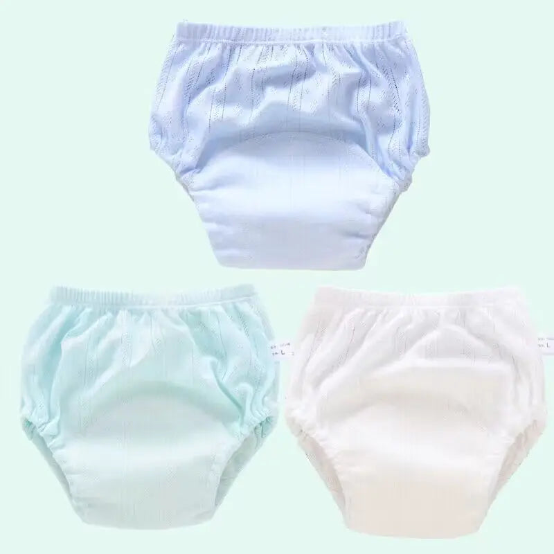 2/3/4/5/8Pc Baby Potty Toilet Training Pants Nappies Cartoon Boys Girls Underwear Cotton TPU WaterProof Panties Reusable Diapers