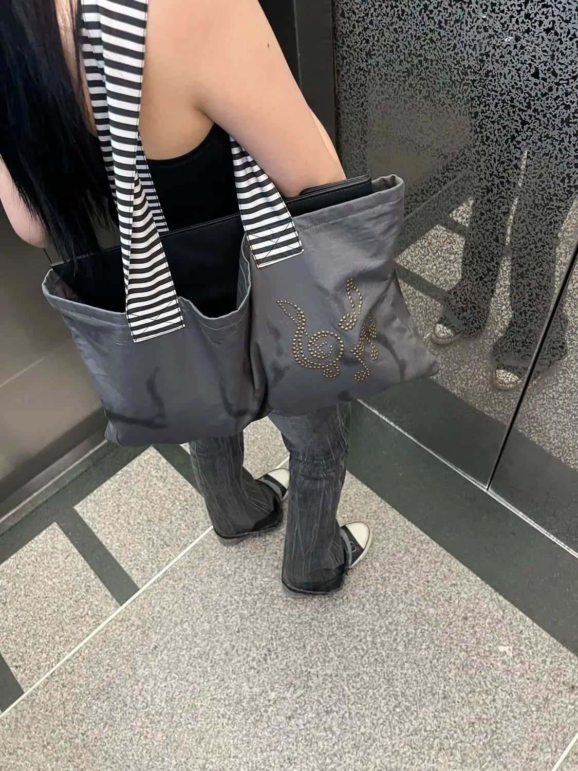 Tote Bag Women 2026 New Nylon Fashion Simple Office Lady High-Capacity Shoulder Bag Handbag