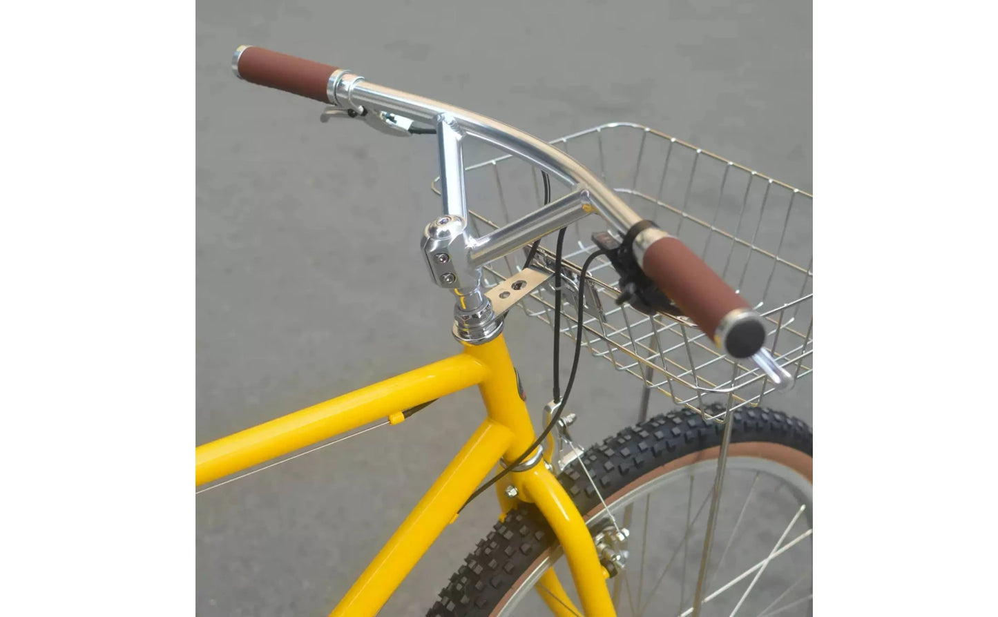 Aluminum Alloy Handlebar Retro Appearance Aluminum Riser Handlebar Riser Bike Bar Comfortable Grip Cycling Equipment Lightweight