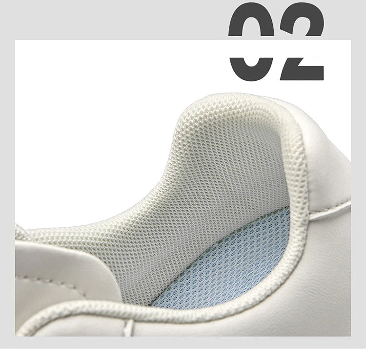 Men's Invisible Height Increasing Elevator Shoes Lace-up Sporty White Sneakers 8/10cm Taller Size Plus Invisible Elevate Shoes