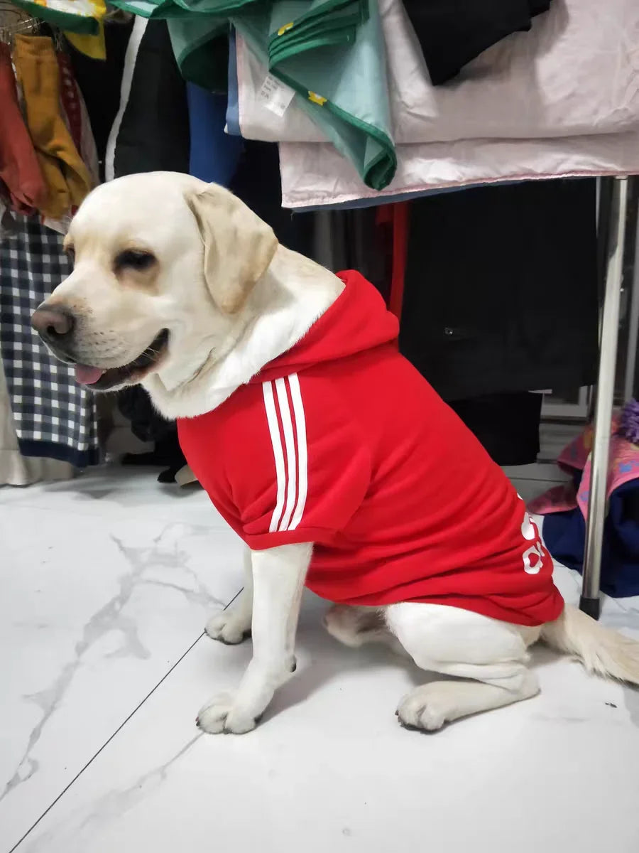 3XL-9XL Big Dog Sweatshirt  Adidog Dog Clothes for Large Dogs Labrador Cotton Hooded Warm Two-Legged Pets Jacket Outfit Hot Sell