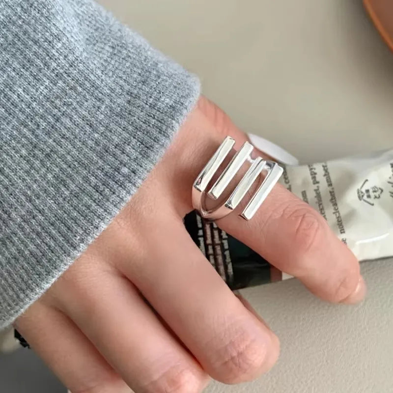 VENTFILLE 925 Sterling Silver Rings for Women Couple Blue Stone Star Jewelry  Party Birthday Gift Dropshipping Wholesale