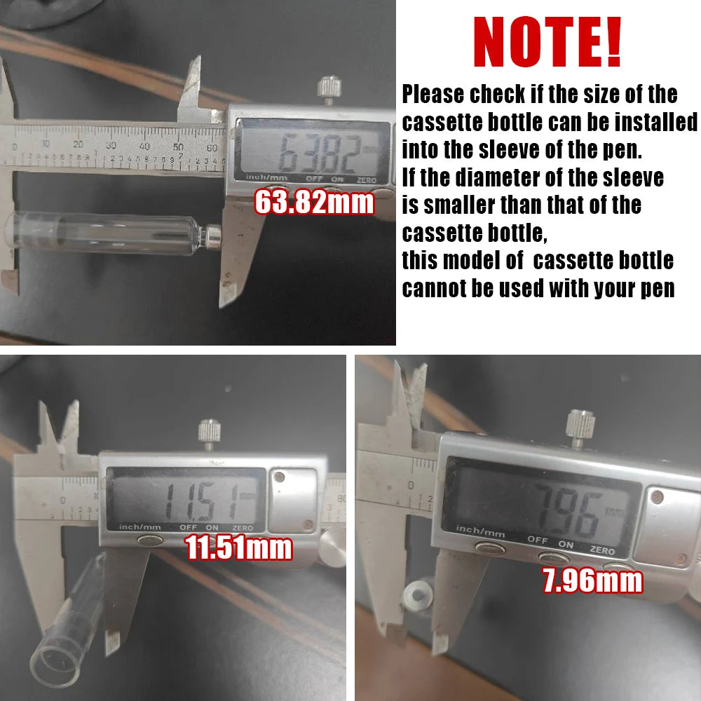 10-100Pcs Wholesale Universal Empty 3ml Cartridges Sterile Individual Packaging Cassette Bottle for Insulin Injection Pen Sleeve