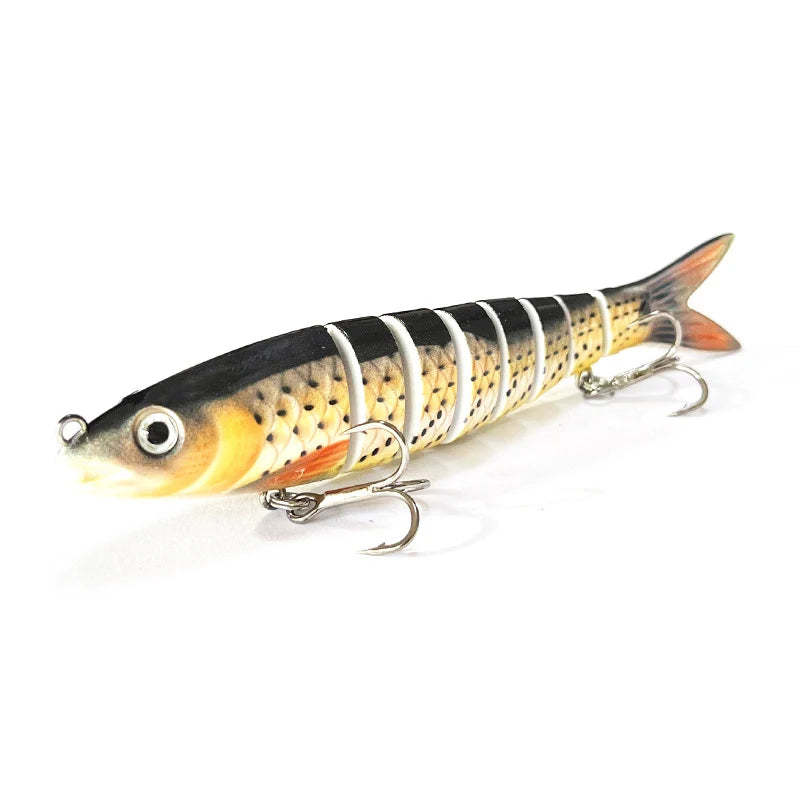 Fishing Lure Multi-Joint Fish Fishing Kit Slow Sinking Realistic Hard Lure Swimbait Freshwater and Saltwater for Bass Trout Lure
