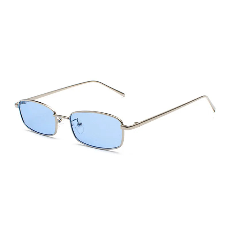 Fashion Rectangle Sunglasses Men Women Vintage Square Driving Sun Glasses Luxury Brand Metal Frame Eyewear Lentes De Sol