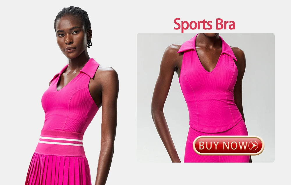 Tennis Skirt Set for Women Quick-drying Badminton Golf Sports Skirt Fitness Breathable Tank Top Bra Workout Pleated Skorts Suit