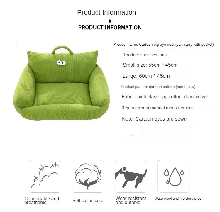 Cushion Winter Bed Puppy Special Sofa Kennel Winter Warm Pet Internet Celebrity Cat Nest Small Dog Dog Sleeping Mat