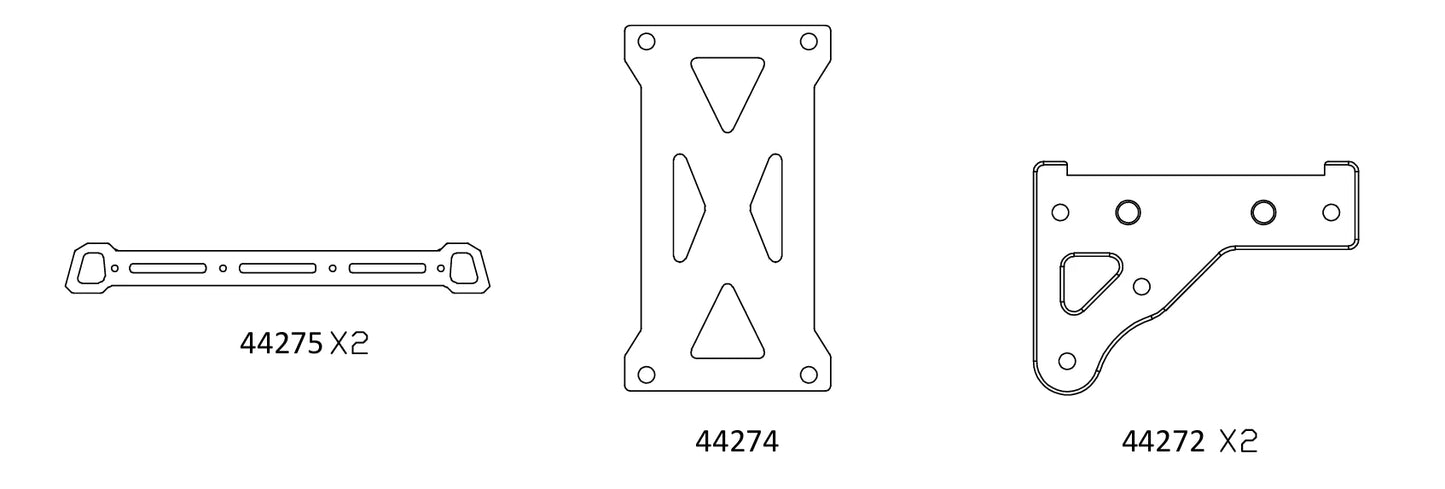 Spare Parts 002 for Crossrc EMOXL2 Big Mustang 1/8 Remote Control 6x6 Truck Body shell and Spare Parts CROSSRC EMO XL2 emo x4
