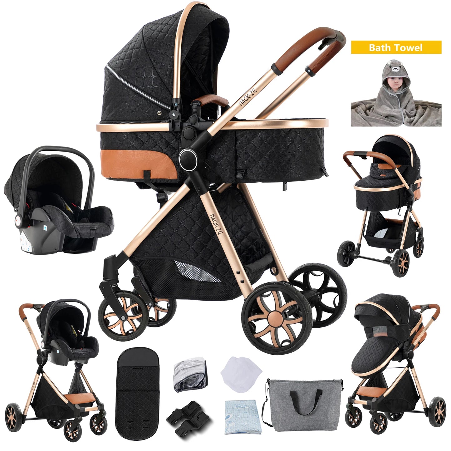 baby stroller infant car seat stroller 3 in 1 lightweight stroller travel system stroller newborn stroller bebe pram mother kids
