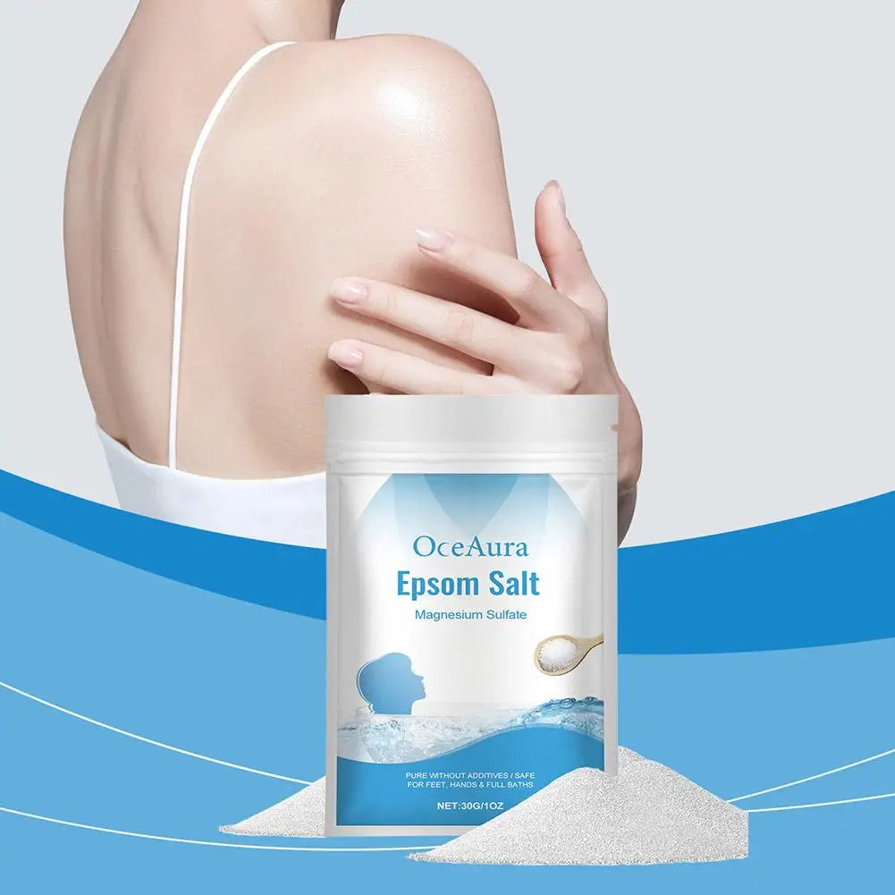 1/2/3/4/5/6/8/10PCS*30g Natural Epsom Salt Body Bath Salt Gentle Exfoliating Dead Skin Remover Deep Moisturizing Care