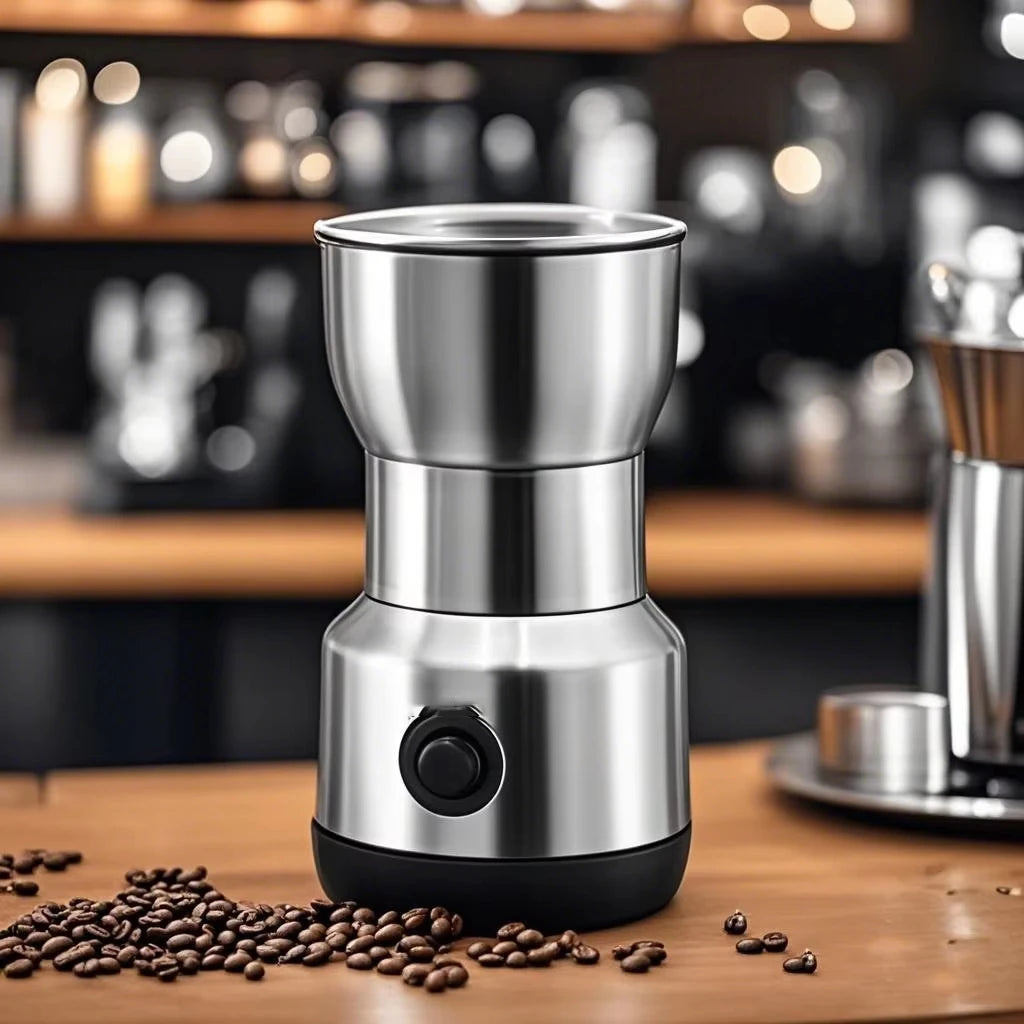 Mini Electric Grinder 300ml Ultrafine Pulverizer for Baby Food Coffee Spice Pepper Grain Mill with 2/4 Blades Household Use