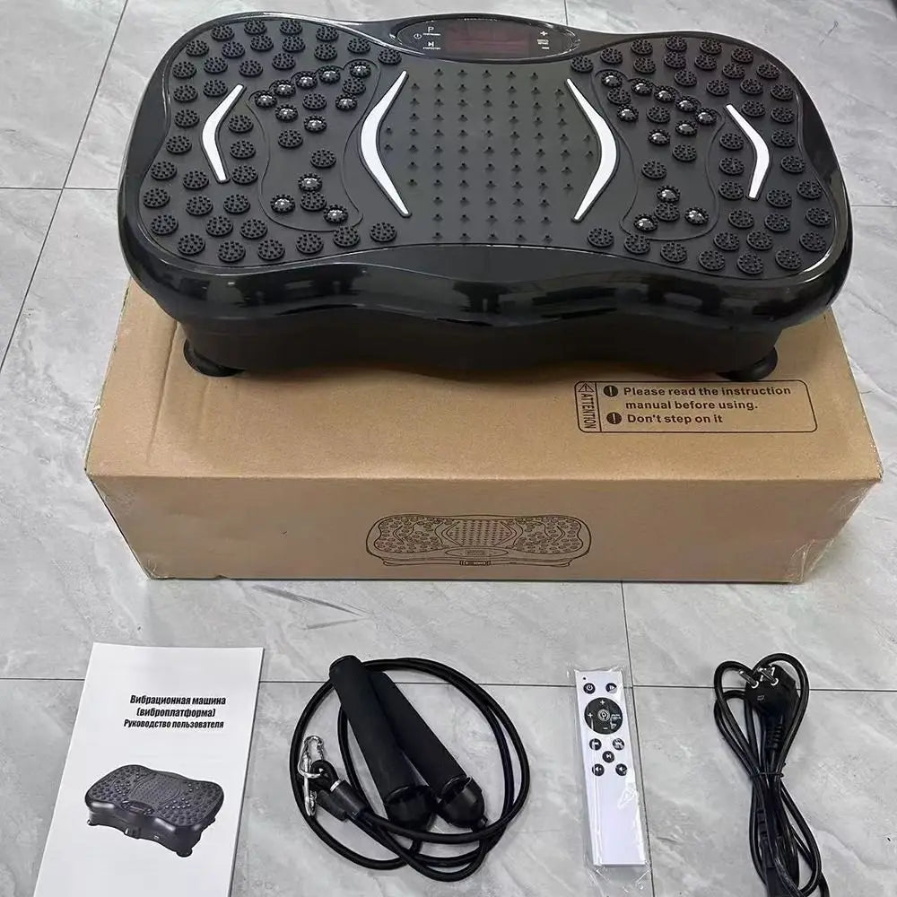 4D Vibration Fat Shaking Machine Music Multifunctional Vibration Platform Plate Anti-slip Foot Shake Whole Body Massager Machine