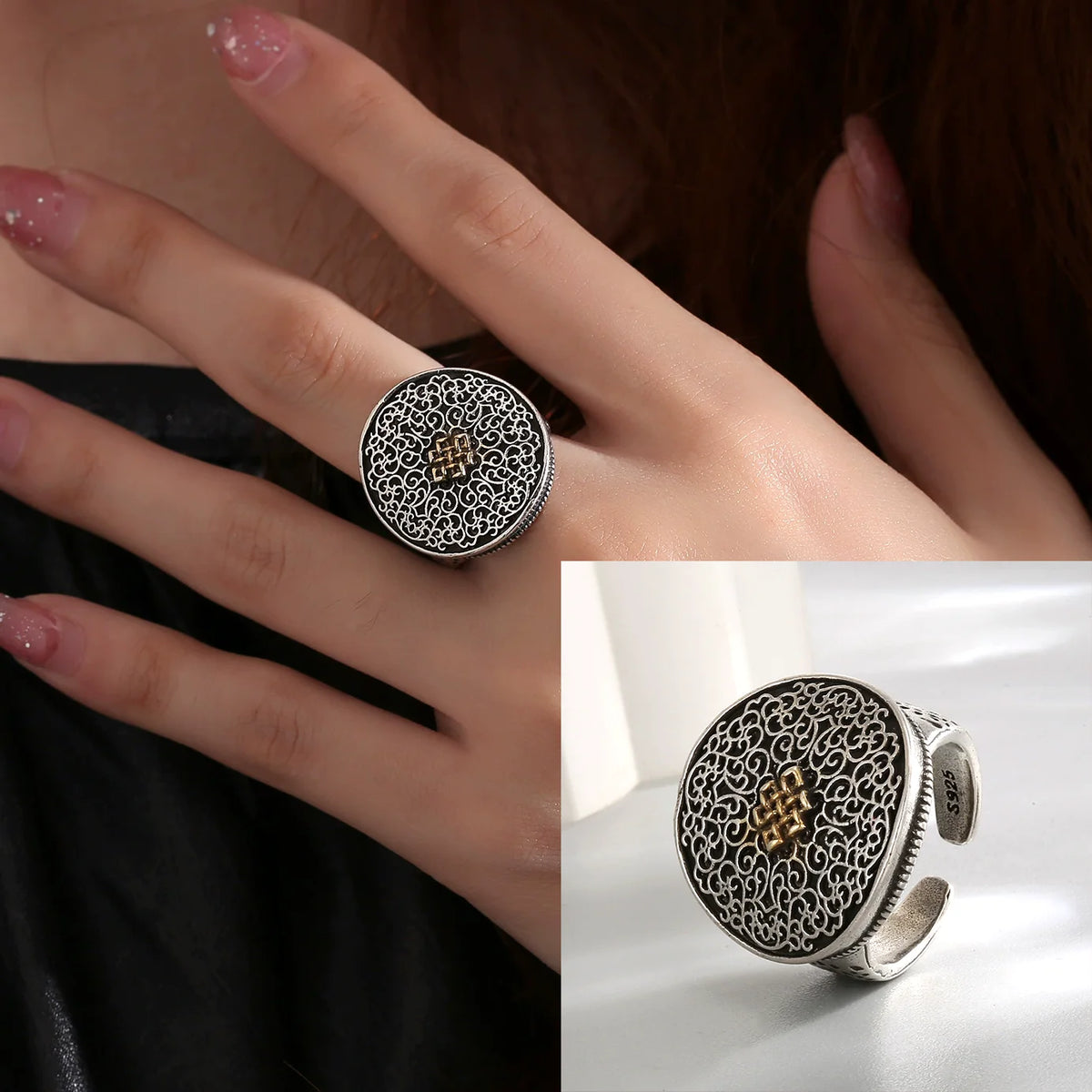VENTFILLE 925 Sterling Silver Rings for Women Couple Blue Stone Star Jewelry  Party Birthday Gift Dropshipping Wholesale