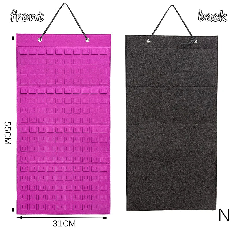 Earrings Hanging Organizer Wall Earring Holder Soft Felt Hanger For Jewelry Necklace Earring Ring Stud Display Holder