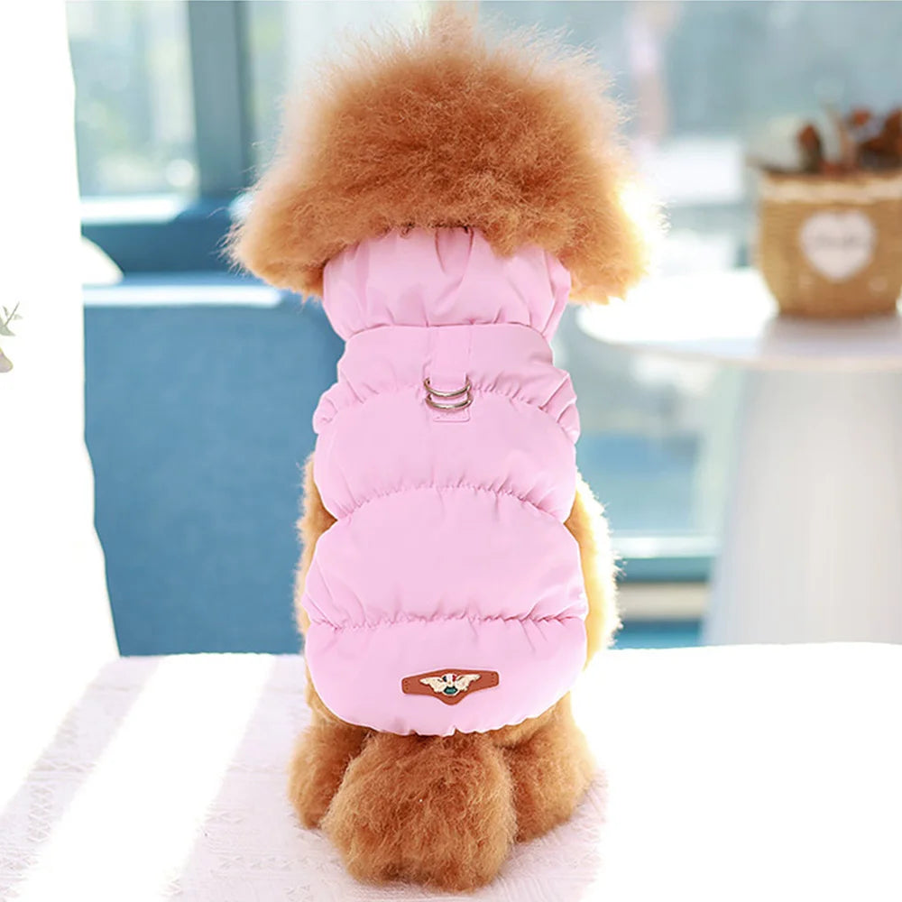 Winter Padded Dog Coat Jacket For Small Medium Dogs Soft Warm Dog Clothes Cute Puppy Vest Pet Outfit