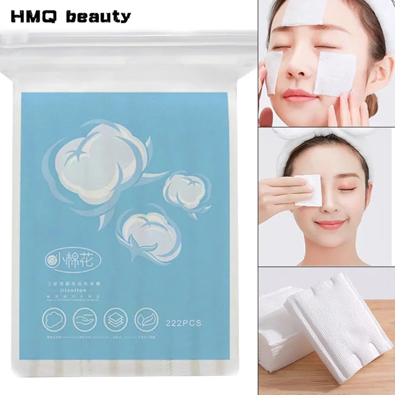 220pcs/bag Disposable Double-sided Makeup Cottons Makeup Remover Cotton Pads Portable Facial Cleaning Cotton Pad Skin Care Tool