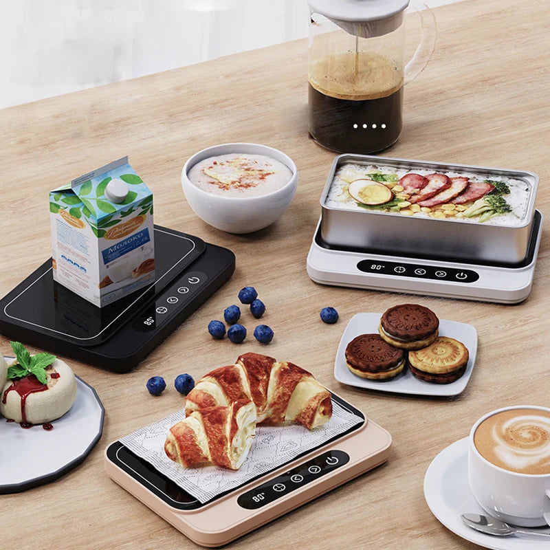 50W Mug Warmer Cup Heater Electric Hot Plate 9 Gear Temperature Warmer Coaster Heating Lunch Box Milk Coffee Home Office 220V