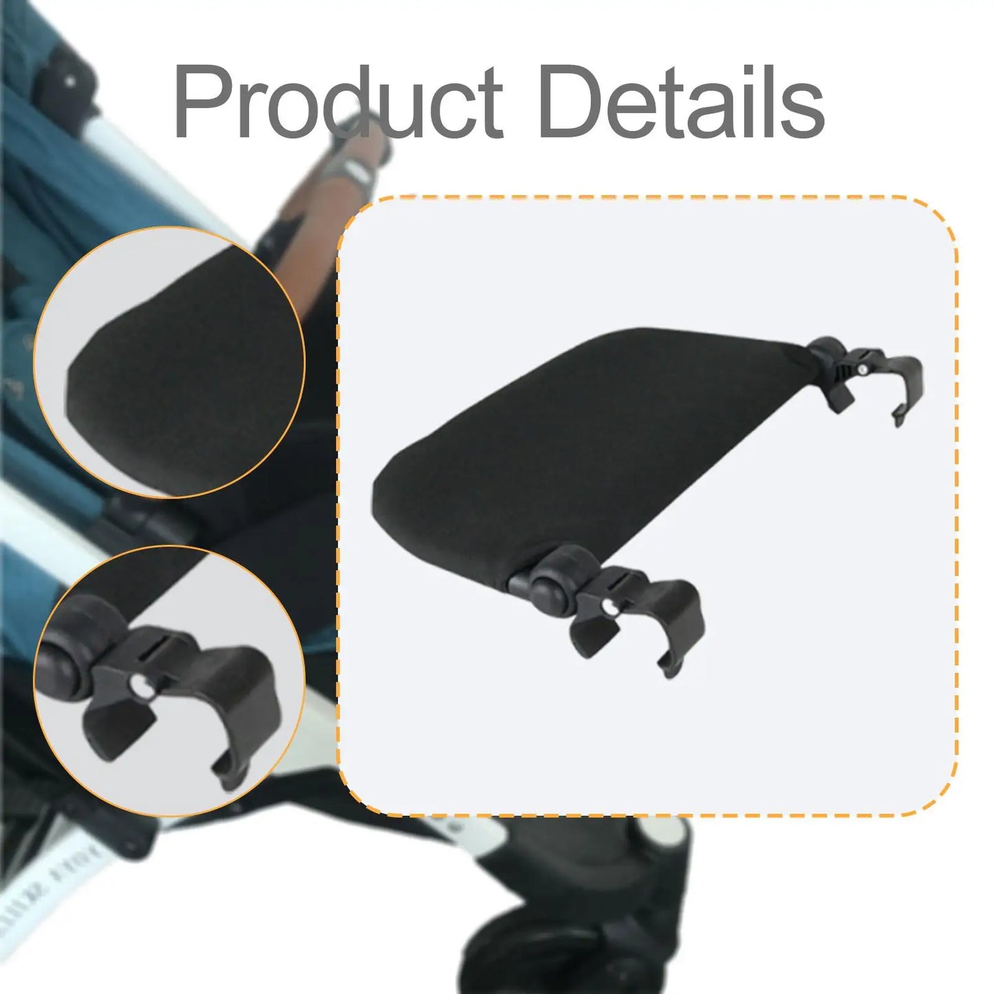 Extended Stroller Footrest Pram Footrest Feet Extension Baby Stroller Leg Support Footboard for Baby Kids Child