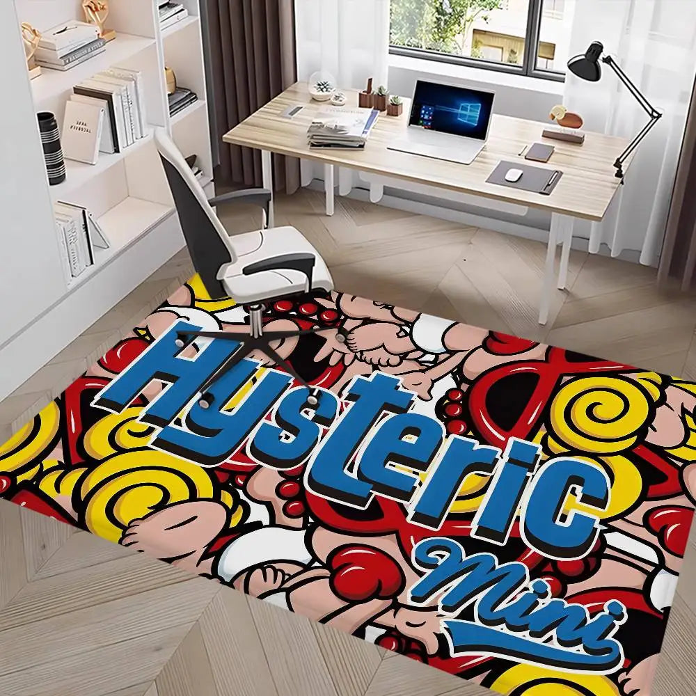 Japan Fashion H-Hysteric M-MiniS Floor Mat Non-Slip Laundry Room Mat Laundry Decor Balcony Child Living Room Bedside Mats
