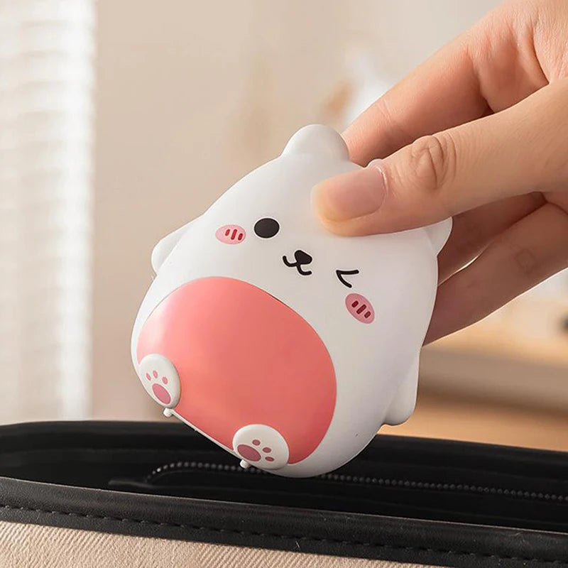 Cute Cartoon Small Bear Portable Double-layer Compartment Going Out Packed Separately Medicine Storage Plastic Pill Box Fashion